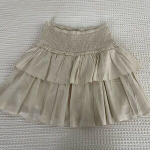 Pink Lily Smocked Ruffle Skirt